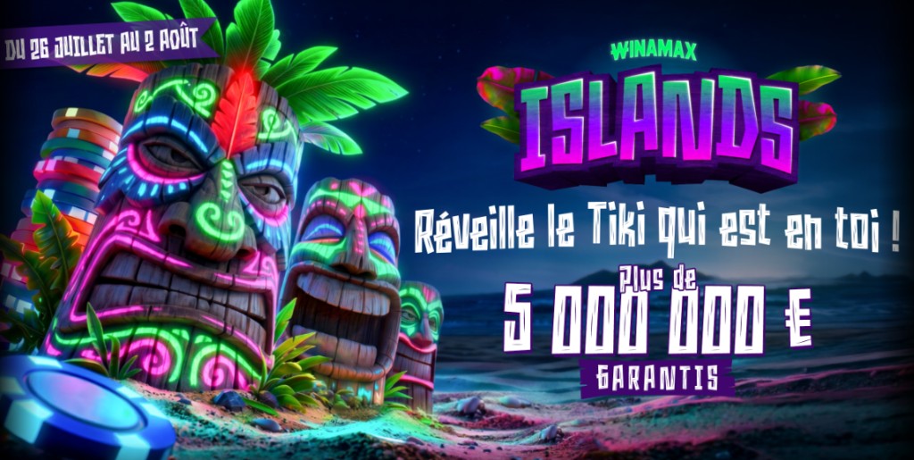 Winamax Islands 2026 : le programme en chiffres (26 juil. – 2 août)
